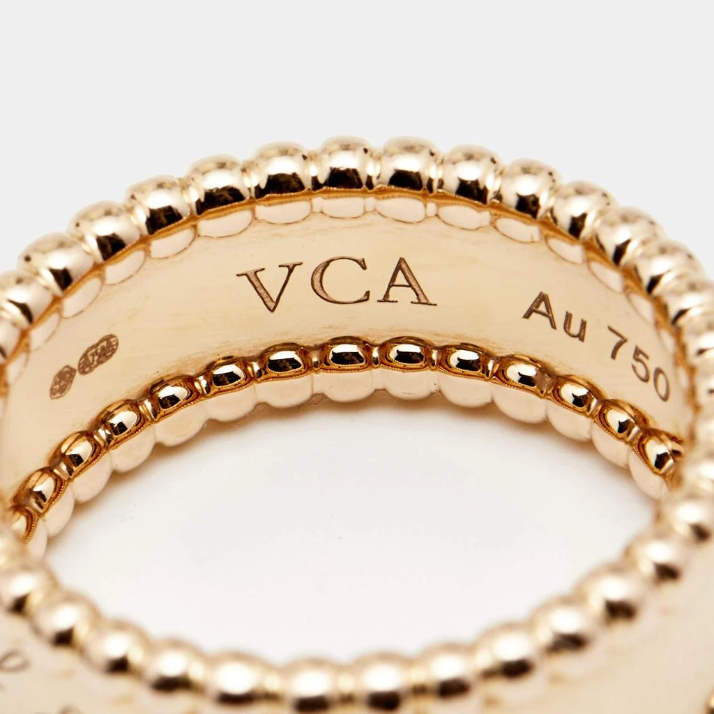 Van Cleef & Arpels Perlee Signature 18K Rose Gold Band Ring Size 51 商品