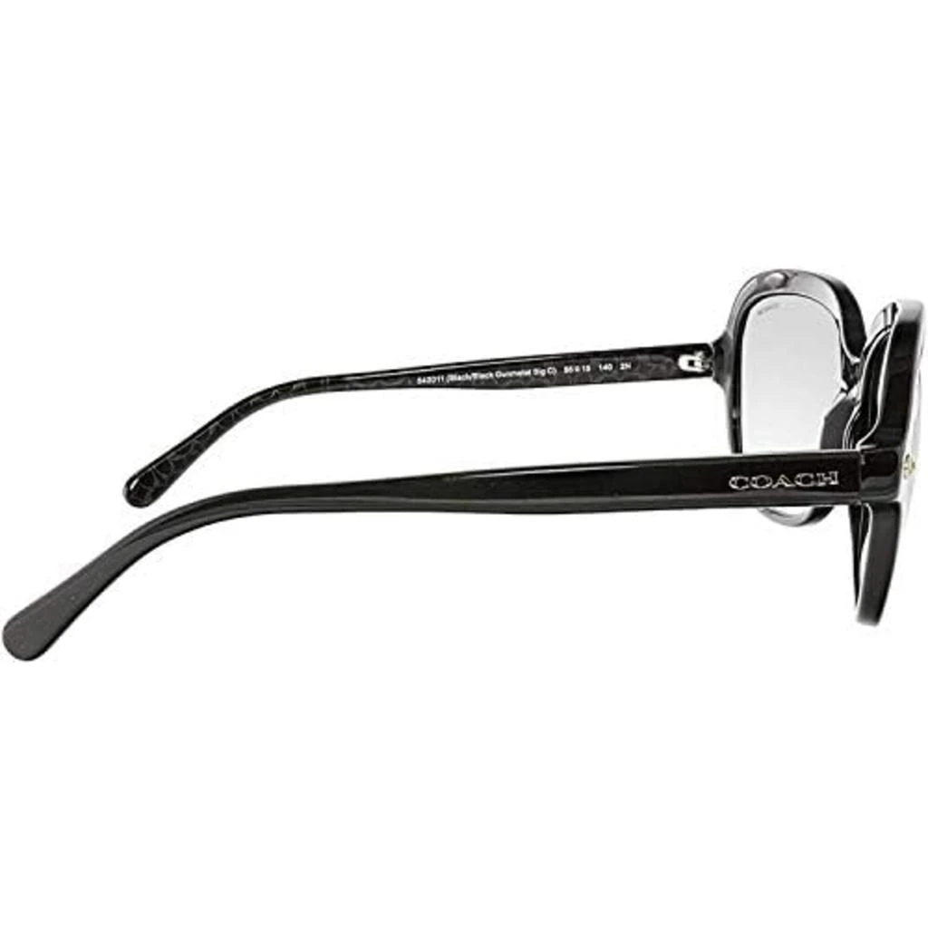 商品Coach|Coach Women's Sunglasses - Black Plastic Frame Grey Shaded Lens | 0HC8192 54201156,价格¥558,第3张图片详细描述