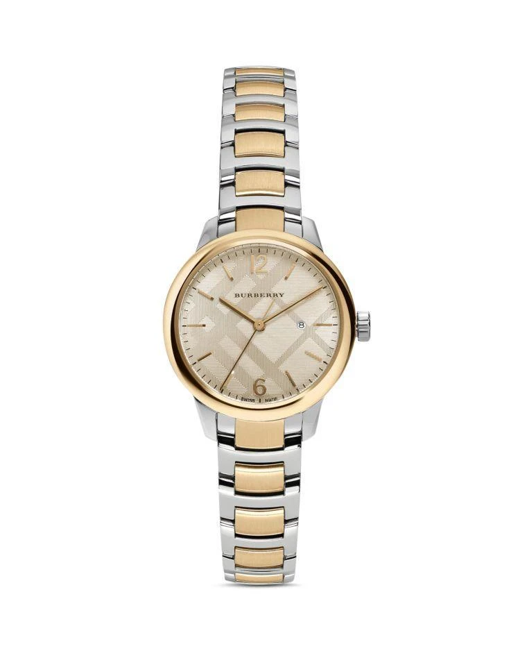 商品Burberry|Two Tone Stainless Steel Bracelet Watch, 32mm,价格¥4184,第1张图片