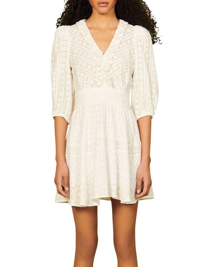 商品Sandro|Gianni Cotton Dress ,价格¥2181,第1张图片