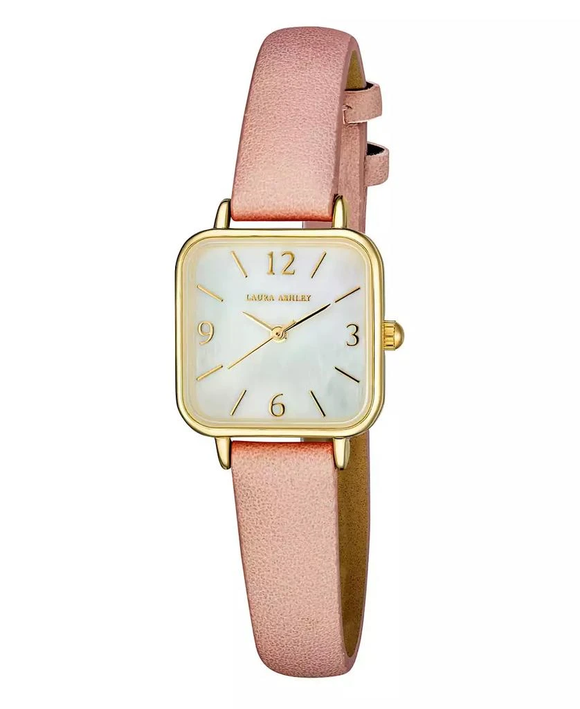 商品Laura Ashley|Women's Pink Polyurethane Strap Watch 24mm,价格¥445,第1张图片