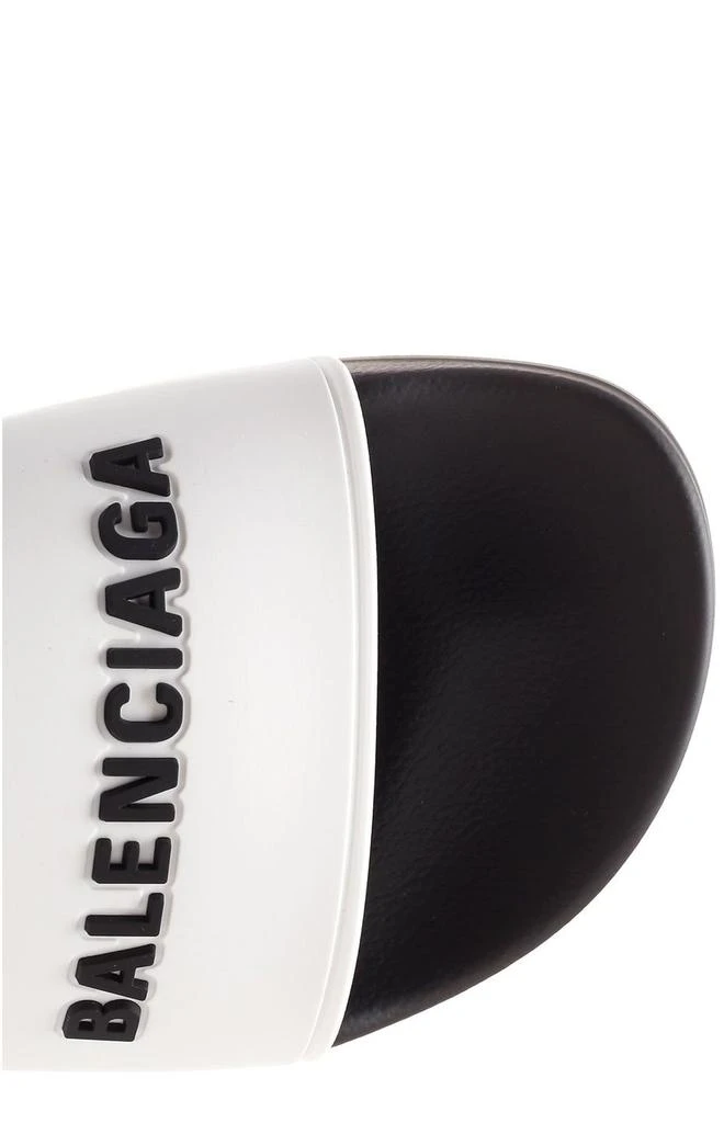 商品Balenciaga|Balenciaga Logo Pool Slides,价格¥2228,第4张图片详细描述