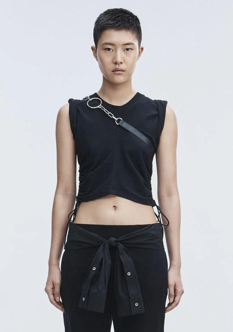 商品Alexander Wang|RUCHED CROP TOP ,价格¥528,第3张图片详细描述