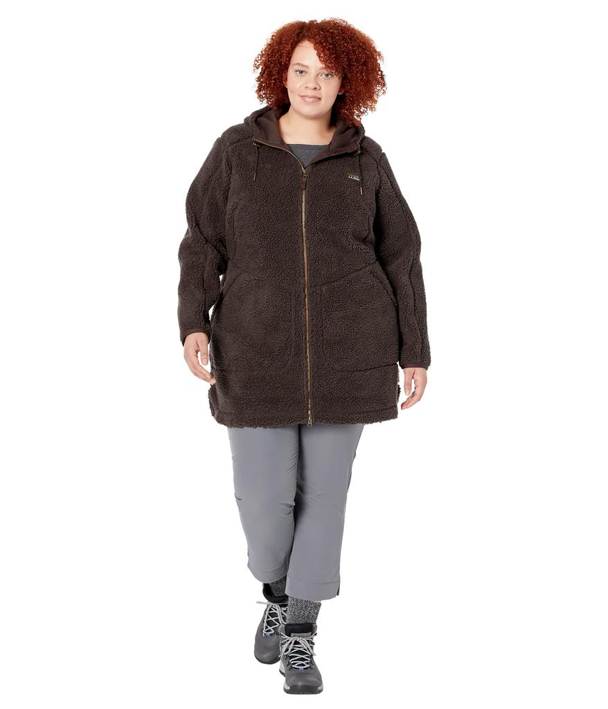 Plus Size Mountain Pile Fleece Coat商品第1张图片规格展示