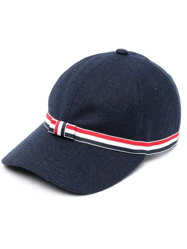 商品Thom Browne|Gg Bow Baseball Cap In Wool Flannel,价格¥4442,第1张图片