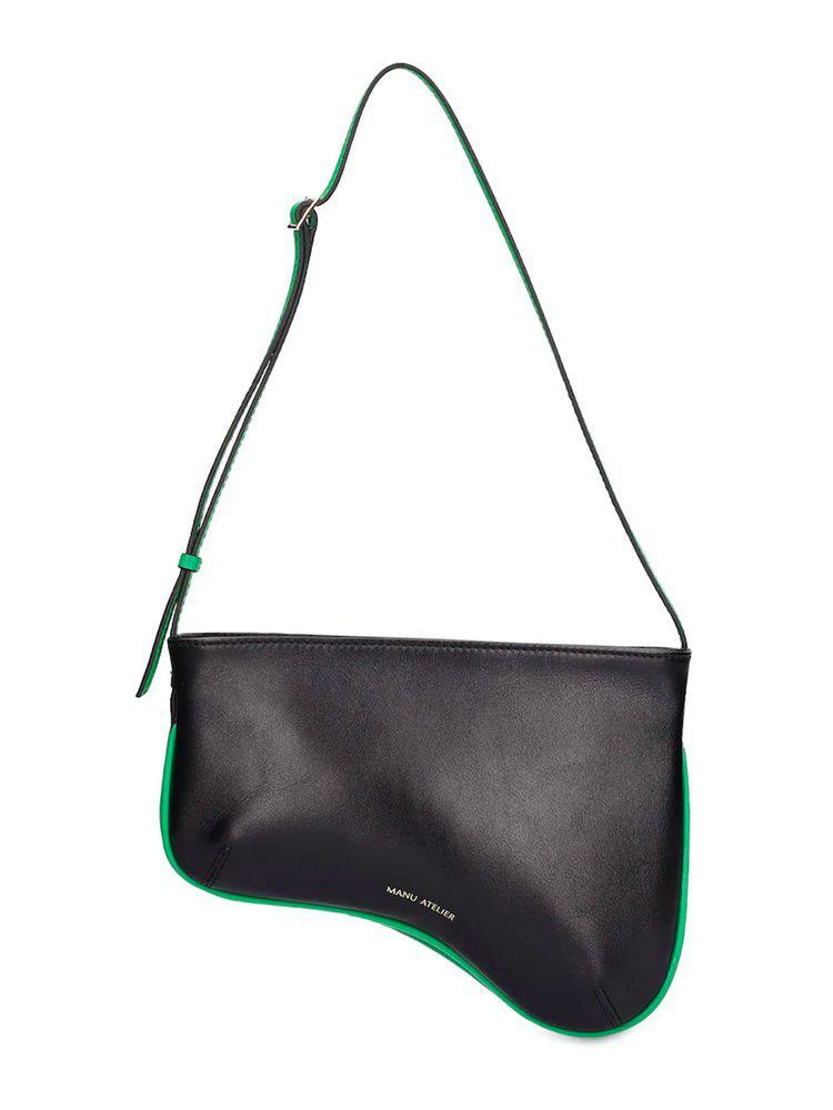 商品Manu Atelier|Manu Atelier Curve Zipped Shoulder Bag,价格¥1885,第1张图片