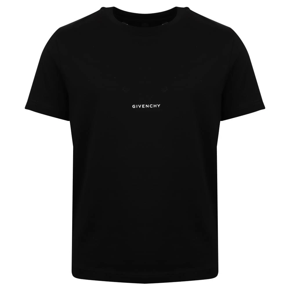 商品Givenchy|Small Logo Print Black T Shirt,价格¥494,第1张图片