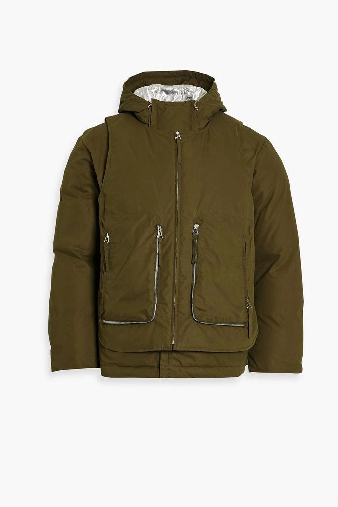 商品Helmut Lang|Layered cotton-blend hooded down jacket,价格¥2240,第1张图片