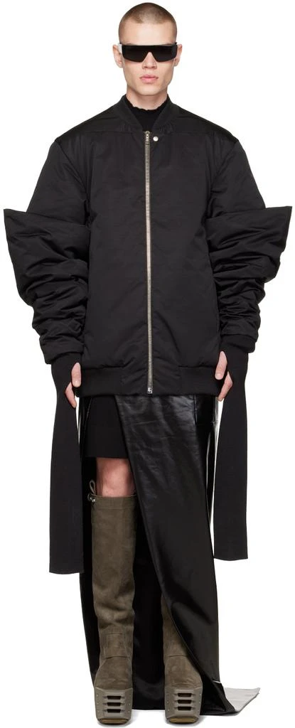 商品Rick Owens|黑色 Gauntlet 飞行员夹克,价格¥13108,第1张图片