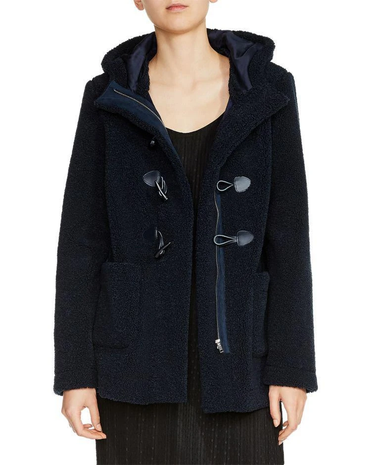 商品Maje|Givry Toggle-Closure Textured Coat,价格¥1740,第1张图片