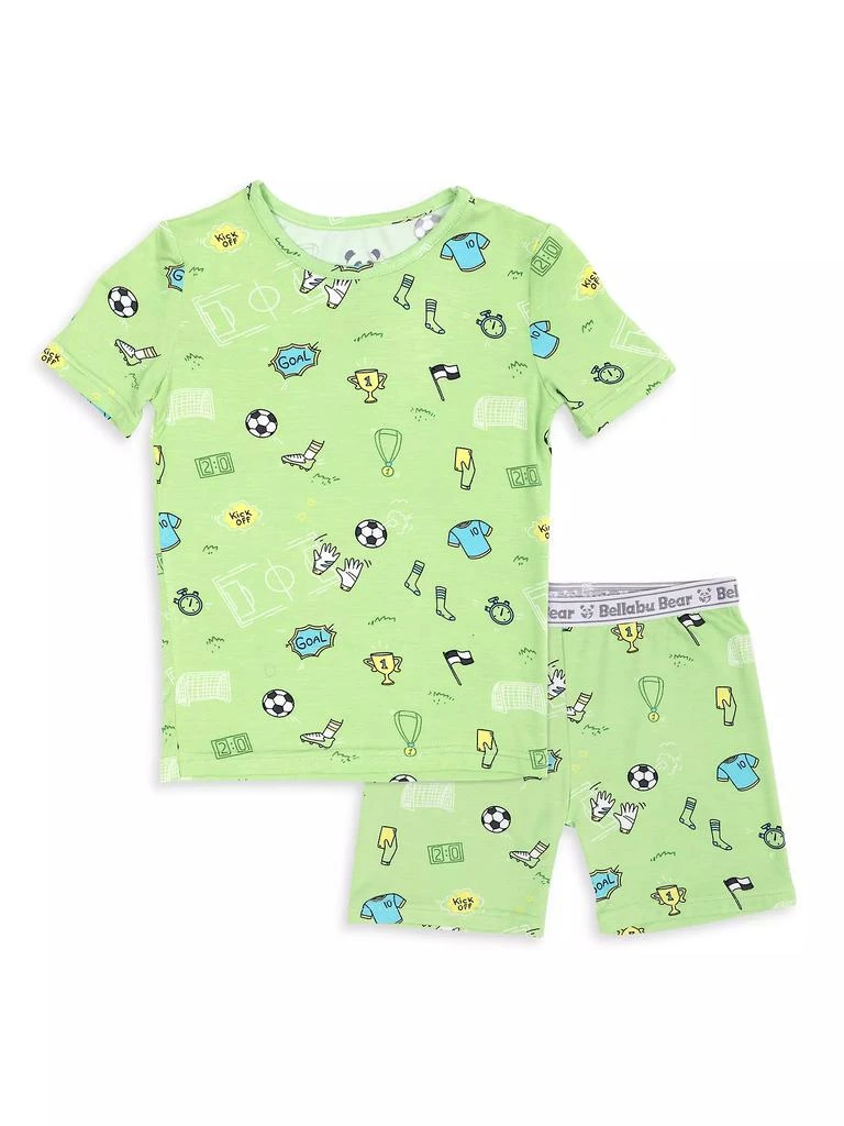 商品Bellabu Bear|Baby Boy's, Little Boy's &amp; Boy's Soccer Pajama Shorts Set,价格¥218,第1张图片