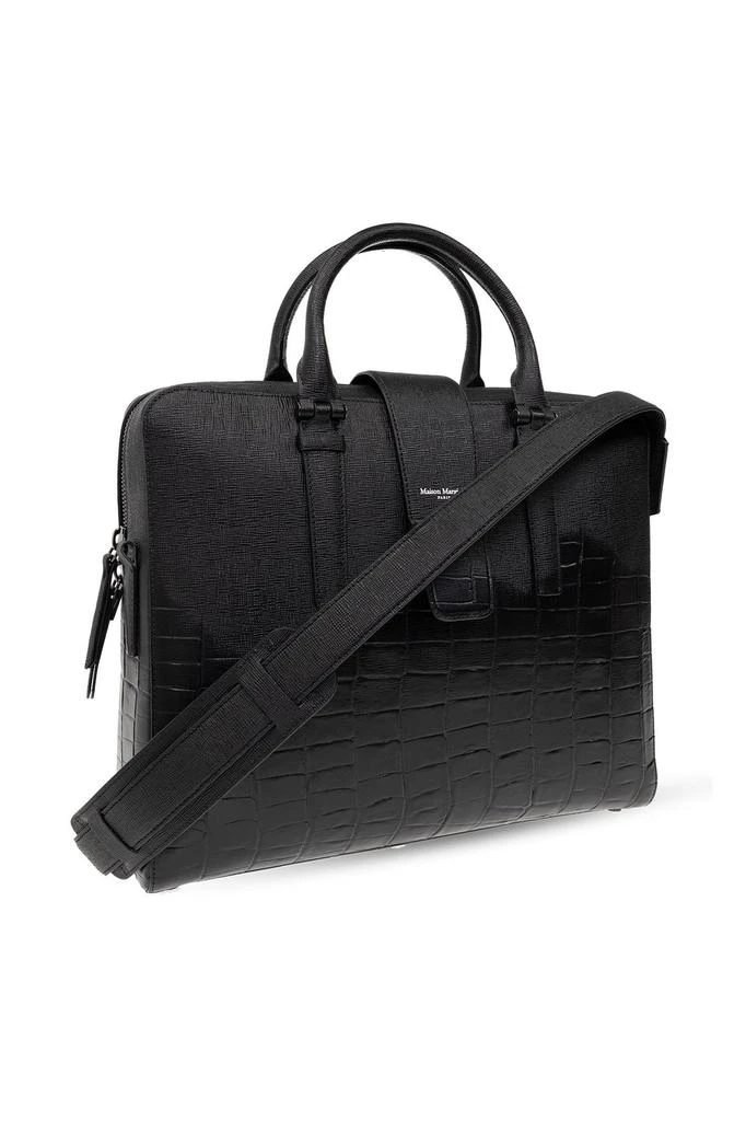 商品MAISON MARGIELA|Maison Margiela Logo Printed Embossed Briefcase,价格¥13998,第3张图片详细描述