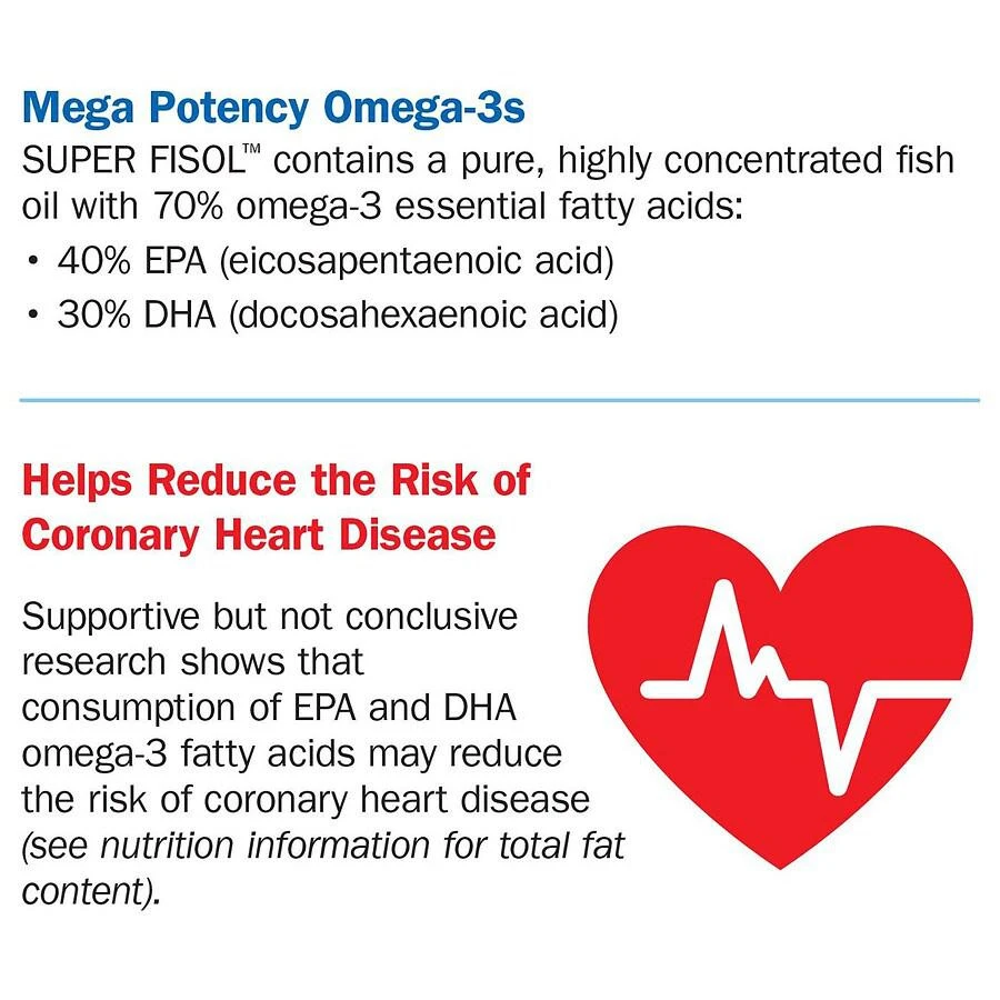 商品Nature's Way|Super Fisol Enteric-Coated Fish Oil Softgels,价格¥353,第5张图片详细描述