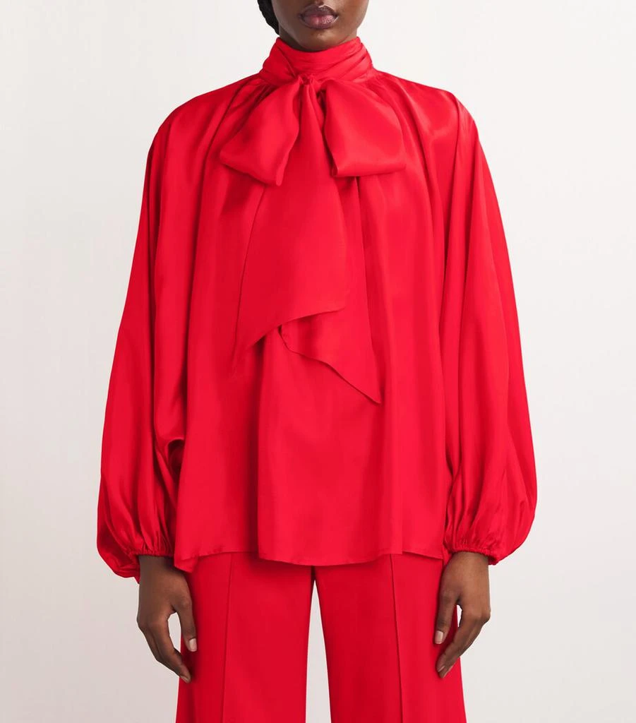 商品Zimmermann|Silk Crush Pussybow Blouse,价格¥7403,第3张图片详细描述
