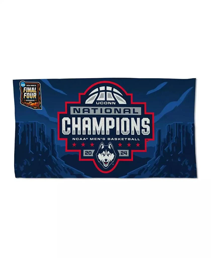 商品Wincraft|UConn Huskies 2024 NCAA Men's Basketball National Champions Locker Room 22'' x 42'' On-Court Double-Sided Celebration Towel,价格¥217,第1张图片