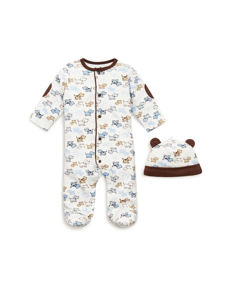 商品Little Me|Boys' Puppy Print Footie & Hat - Baby,价格¥112,第1张图片