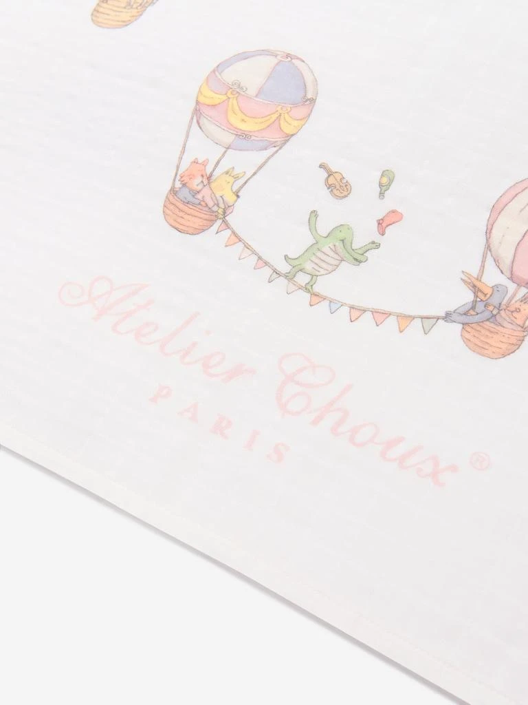 商品Atelier Choux|Baby Pastel Circus Swaddle in White,价格¥481,第3张图片详细描述