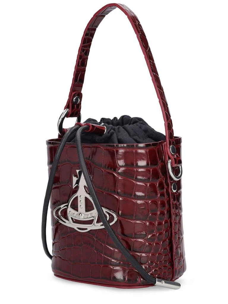 商品Vivienne Westwood|Daisy Croc Embossed Bucket Bag,价格¥4335,第3张图片详细描述