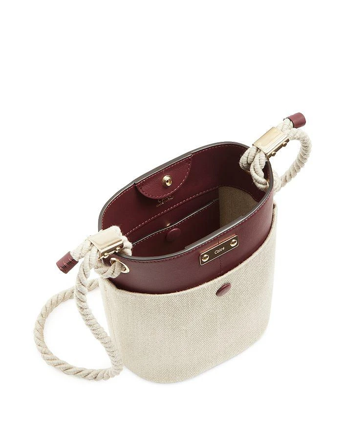 商品Chloé|Key Small Linen Bucket Bag ,价格¥12356,第3张图片详细描述