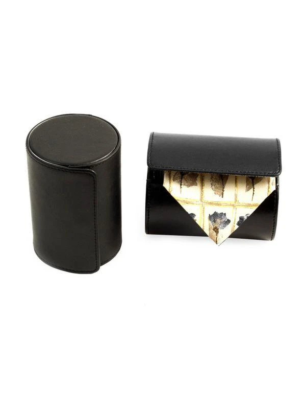 商品Bey-Berk|Cylindrical Leather Travel Tie Case,价格¥277,第1张图片