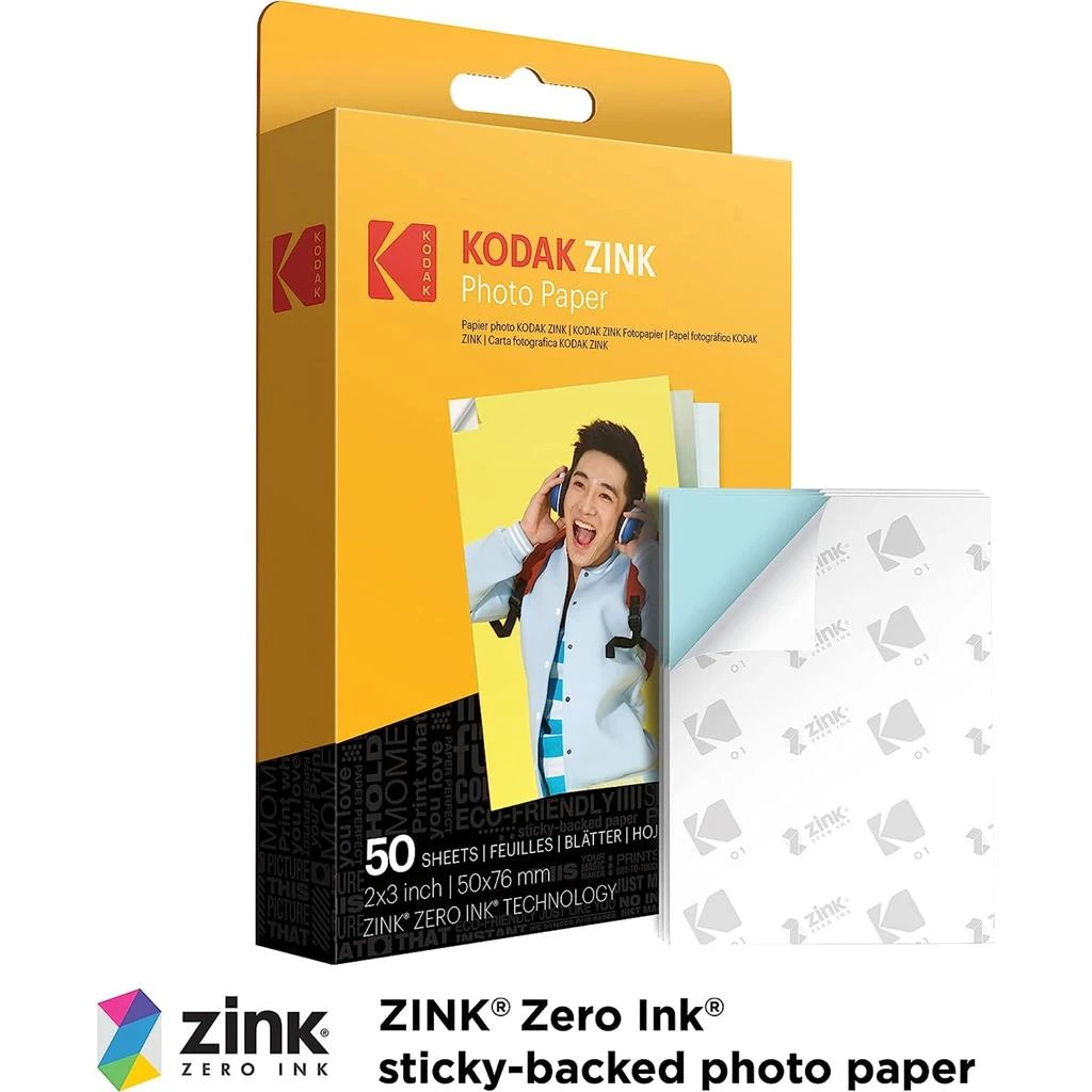 商品Kodak|Zink Photo Paper 2x3" (50 Pack), Frames and Photo Album Bundle,价格¥227,第2张图片详细描述