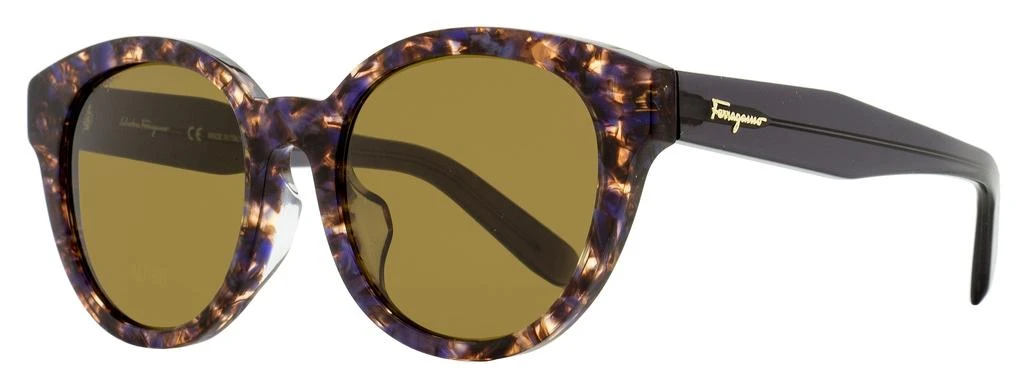 商品Salvatore Ferragamo|Salvatore Ferragamo Women's Oval Sunglasses SF884SA 542 Voilet Havana 53mm,价格¥582,第1张图片