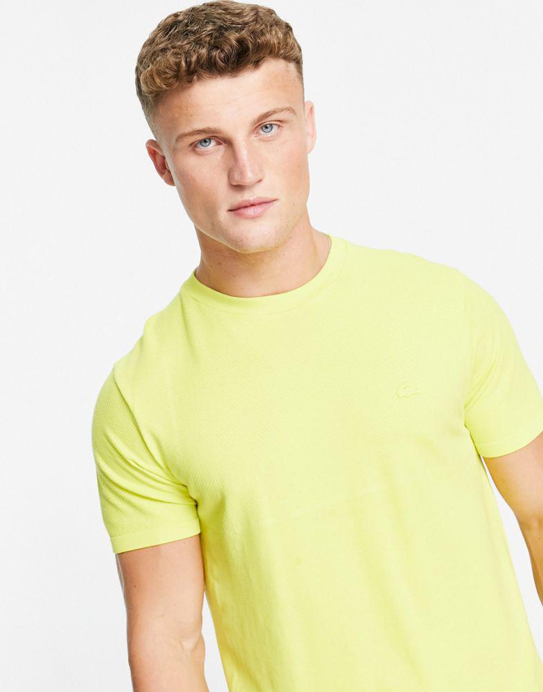Lacoste crew neck t-shirt in yellow商品第2张图片规格展示