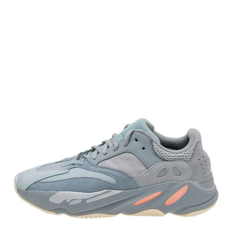 商品[二手商品] YEEZY|Yeezy x Adidas Grey/Blue Suede And Mesh Boost 700 V2 Inertia Sneakers Size 43 1/3,价格¥2680,第2张图片详细描述