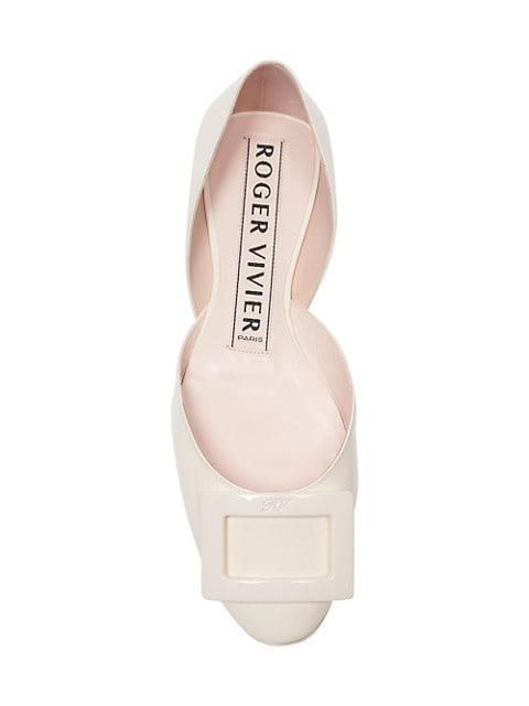 商品Roger Vivier|Patent Leather D'Orsay Ballerina Flats,价格¥5107,第7张图片详细描述