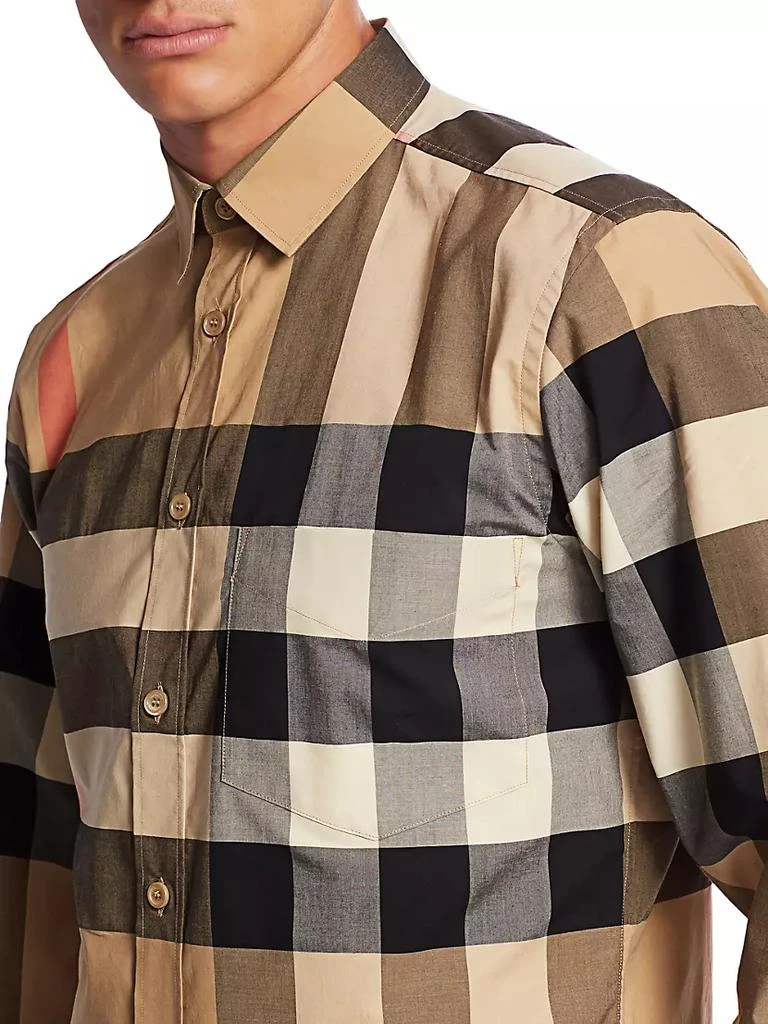 Somerton Check Cotton Long-Sleeve Shirt 商品