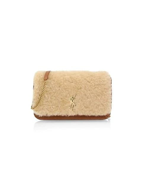 商品Yves Saint Laurent|Monogram Shearling Phone Holder-On-Strap,价格¥7456,第1张图片
