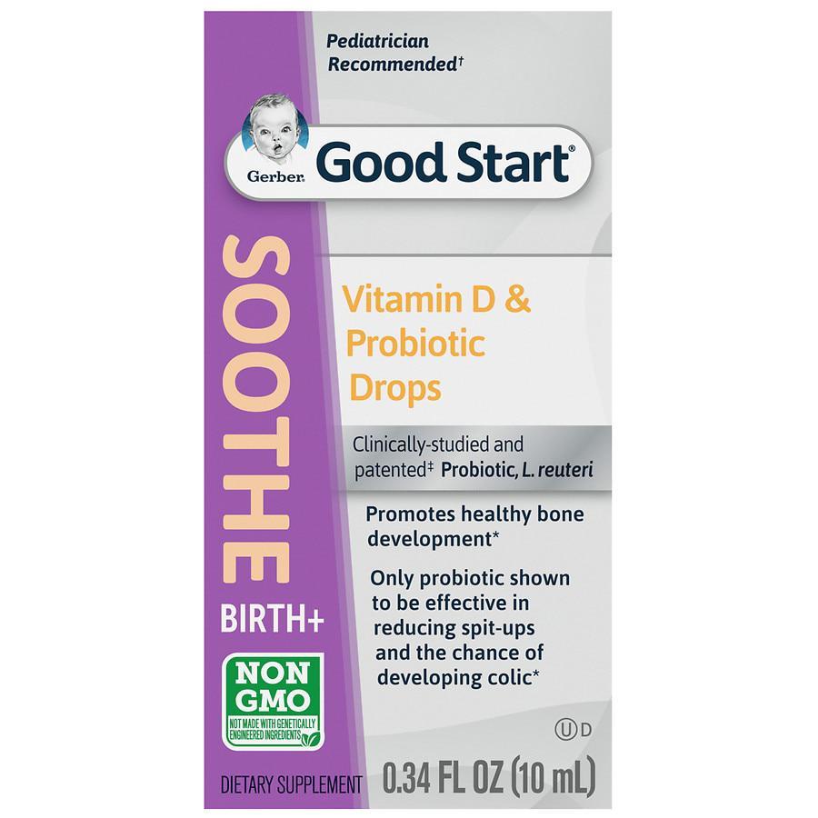 商品Gerber|Soothe- Vitamin D & Probiotic Drops Dietary Supplement,价格¥216,第1张图片