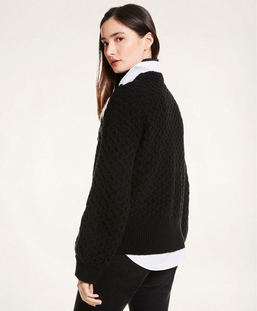 商品Brooks Brothers|Wool Blend Floral Sweater,价格¥978,第5张图片详细描述
