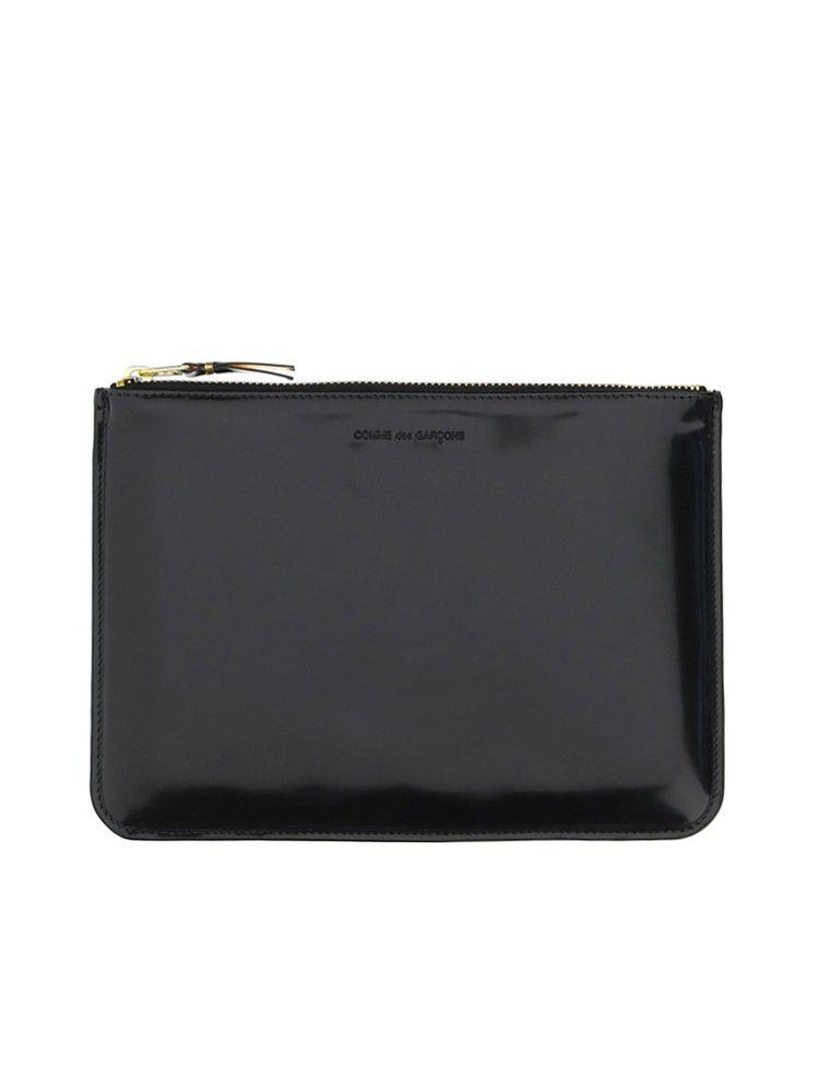 Comme des Garçons Wallet Logo Embossed Zipped Pouch商品第1张图片规格展示