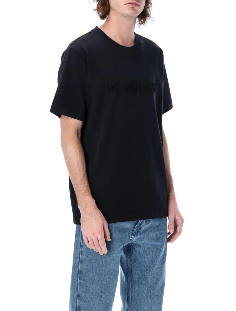 商品Helmut Lang|Helmut Lang Flocked Logo Crewneck T-Shirt,价格¥618,第5张图片详细描述