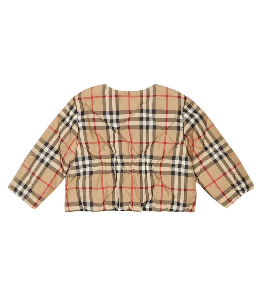商品Burberry|婴幼儿 — Vintage Check绗缝格纹夹克,价格¥4396,第5张图片详细描述