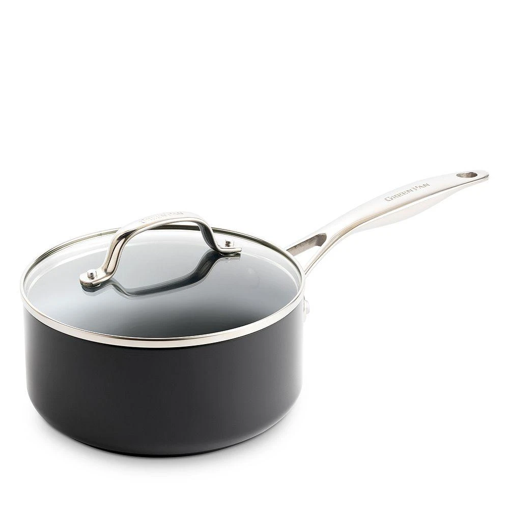 商品Greenpan|Valencia Pro Healthy Ceramic Nonstick Saucepan with Lid, 2 Qt,价格¥673,第1张图片
