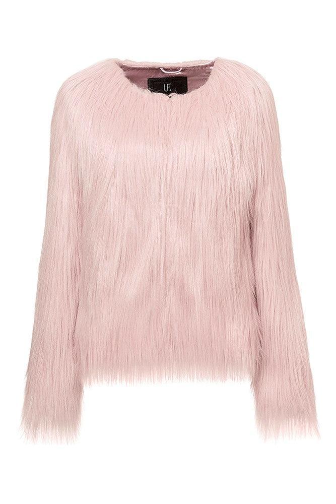 商品Unreal Fur|Unreal Dream Jacket in Pearl Pink,价格¥2004,第1张图片