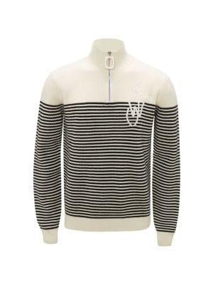 商品JW Anderson|JWA Quarter Zip Striped Sweater,价格¥2001,第1张图片