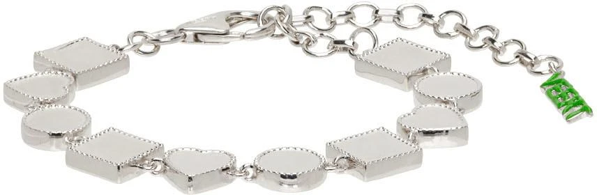 商品VEERT|White Gold 'The Shape' Bracelet,价格¥1616,第1张图片