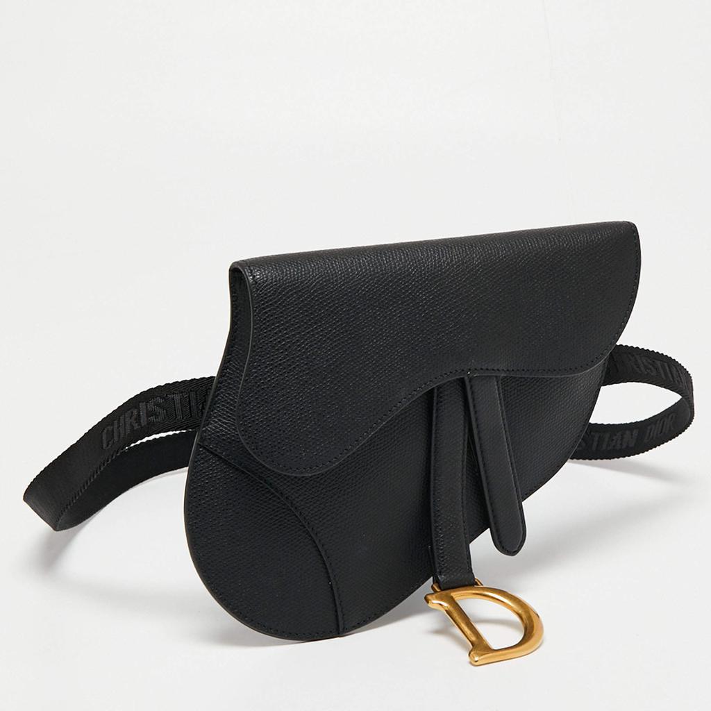 商品Dior|Dior Black Leather Saddle Belt Bag,价格¥12191,第5张图片详细描述