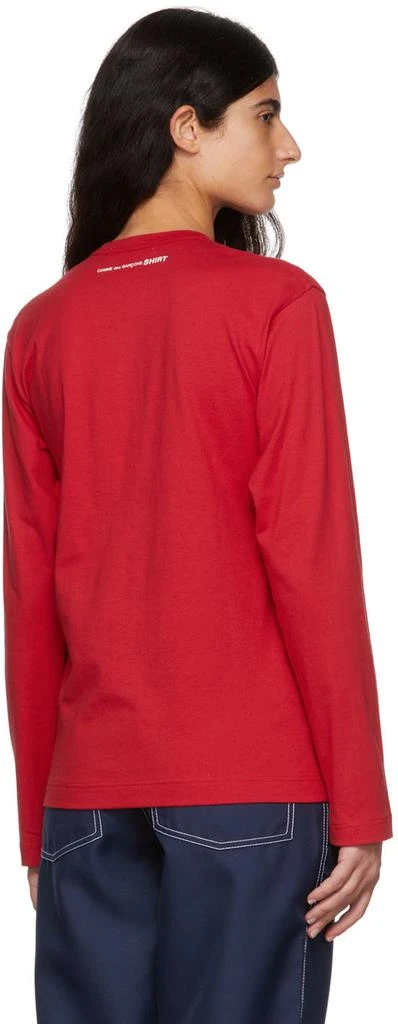 商品Comme des Garcons|Red Back Logo Long Sleeve T-Shirt,价格¥352,第3张图片详细描述