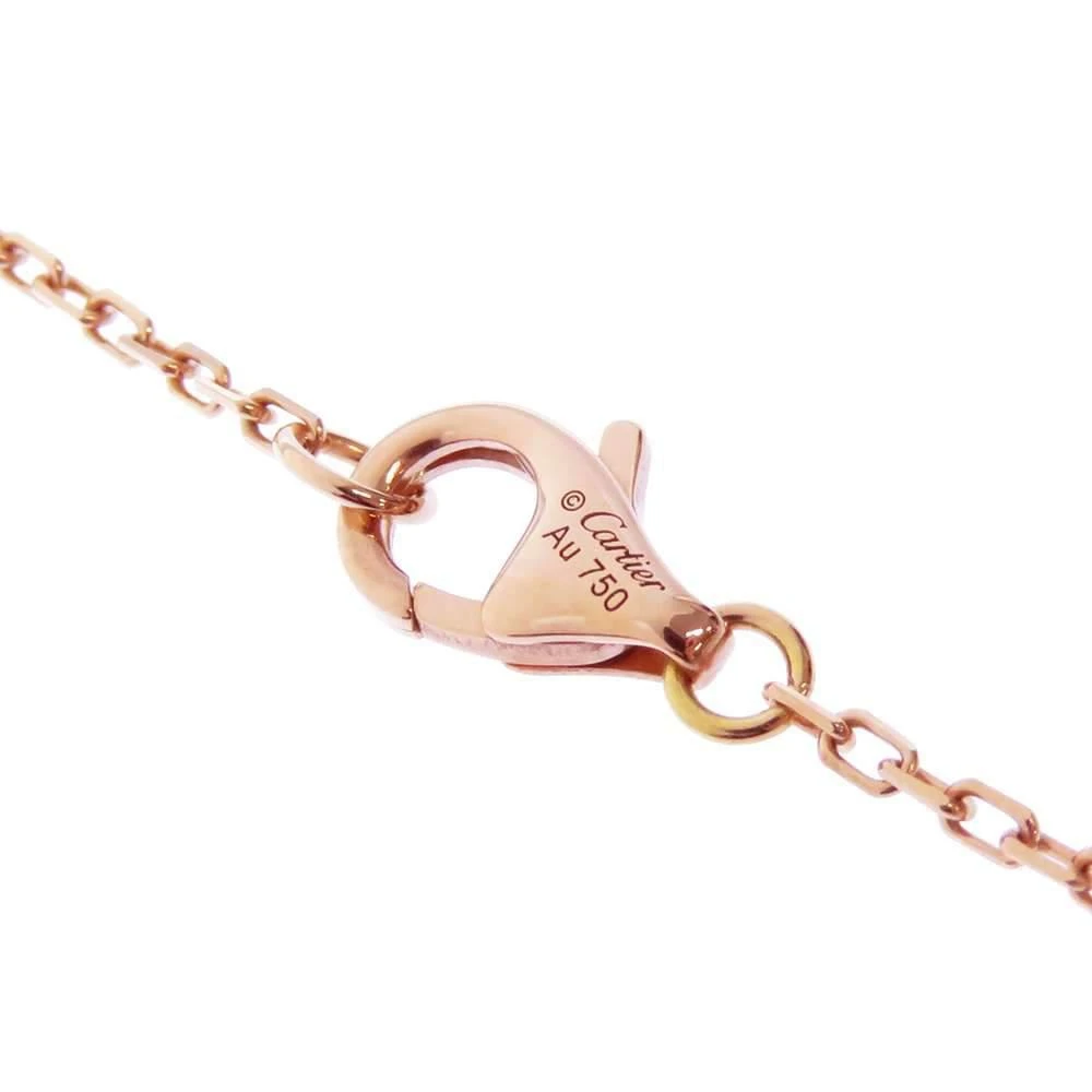 商品[二手商品] Cartier|Cartier 18K Rose Gold Diamond 0.10 Double C De Cartier Necklace ,价格¥23857,第5张图片详细描述