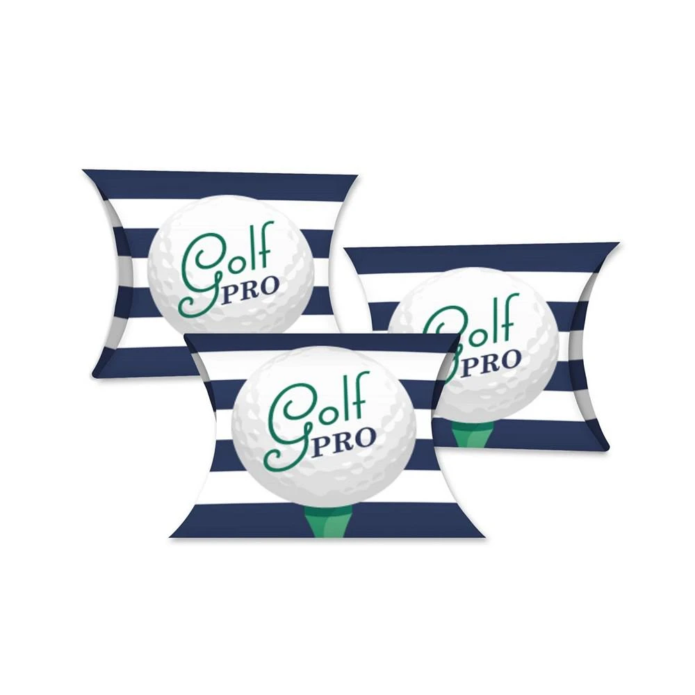 商品Big Dot of Happiness|Par-Tee Time - Golf - Favor Gift Boxes - Birthday or Retirement Party Petite Pillow Boxes - Set of 20,价格¥127,第1张图片