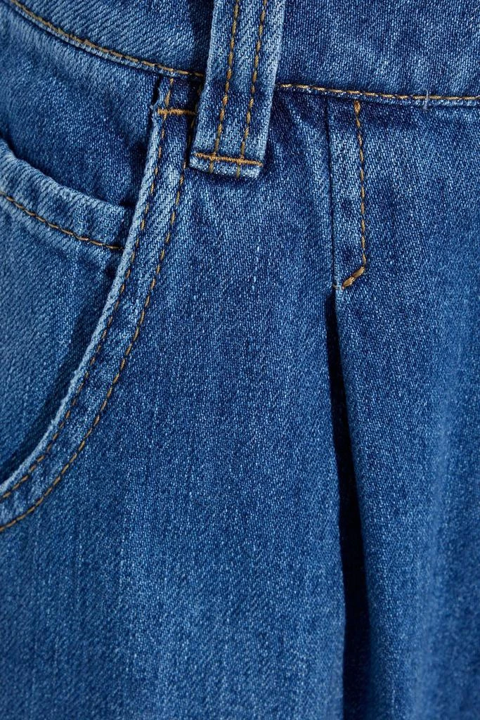 商品Brunello Cucinelli|Bead-embellished pleated high-rise wide-leg jeans,价格¥2887,第2张图片详细描述