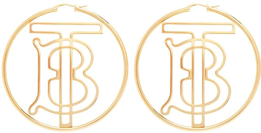 商品Burberry|金色 Monogram Motif 耳环,价格¥4958,第1张图片