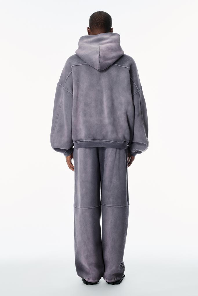 Alexander Wang Crystal Hotfix Zip-Up Hoodie - Free Shipping