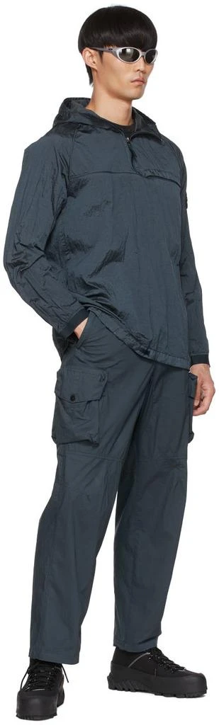 商品Stone Island|Blue Cotton Cargo Pants,价格¥1303,第5张图片详细描述