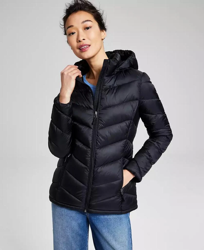 商品Charter Club|Women's Packable Hooded Puffer Coat, Created for Macy's,价格¥317,第1张图片