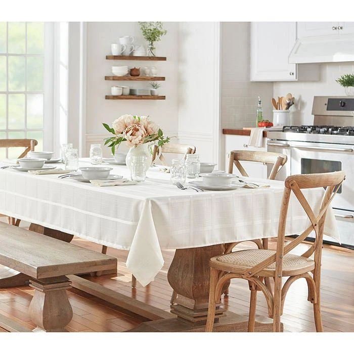 商品Elrene Home Fashions|Elrene Elegance Plaid Jacquard Tablecloth, 60" x 102",价格¥250,第1张图片